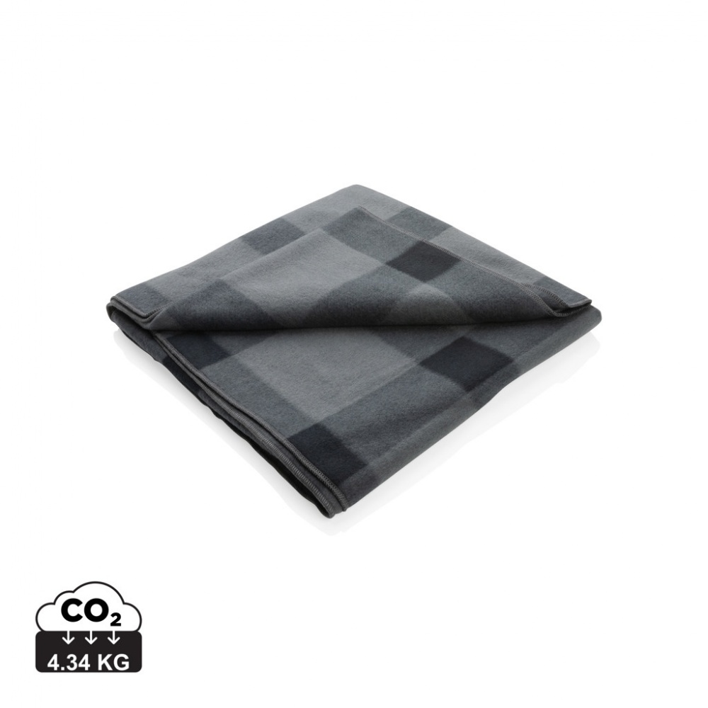 Logo trade promotional merchandise image of: Soft plaid fleece blanket