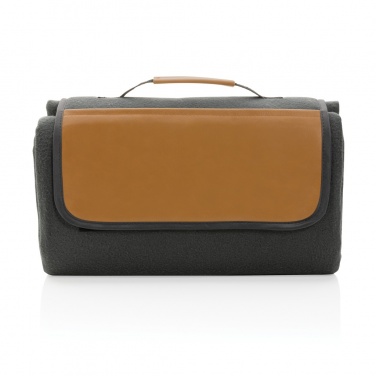 Logotrade promotional item image of: Impact AWARE™ RPET picnic blanket with PU cover