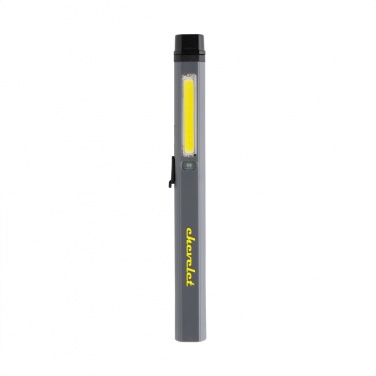 Logotrade advertising products photo of: Gear X RCS recycled plastic USB rechargeable pen light