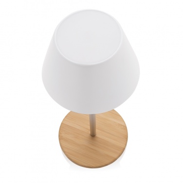 Logo trade promotional item photo of: Pure Glow RCS usb-rechargeable recycled plastic table lamp