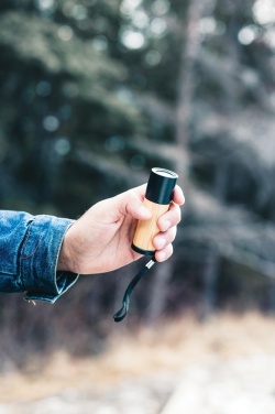 Logo trade promotional merchandise picture of: Bamboo and RCS certfied recycled plastic torch