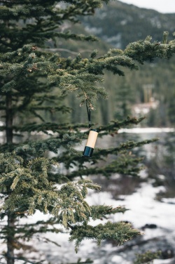 Logotrade corporate gift image of: Bamboo and RCS certfied recycled plastic torch