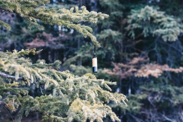 Logo trade promotional gifts image of: Bamboo and RCS certfied recycled plastic torch