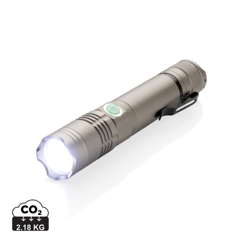 Logo trade advertising products picture of: Rechargeable 3W flashlight