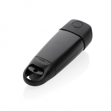 Logo trade promotional gifts image of: Lightwave RCS rplastic USB-rechargeable torch with crank