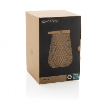 Logotrade advertising products photo of: Aurora RCS recycled plastic USB re-chargeable table lamp