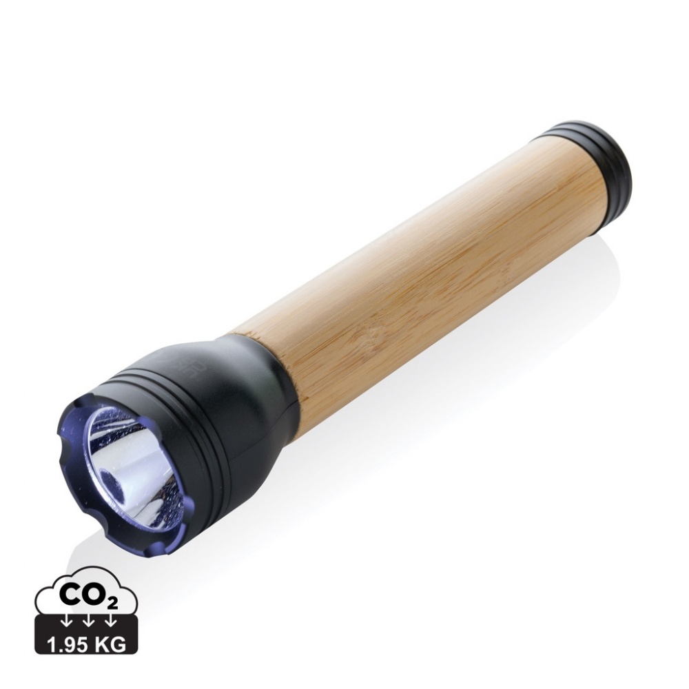 Logotrade corporate gifts photo of: Lucid 5W RCS certified recycled plastic & bamboo torch