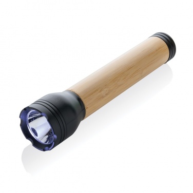 Logotrade promotional product picture of: Lucid 5W RCS certified recycled plastic & bamboo torch