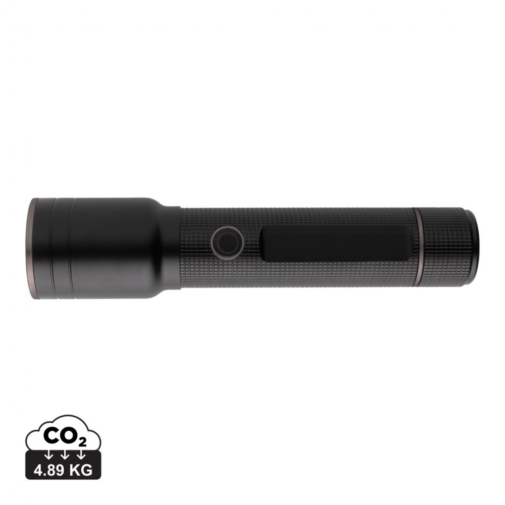 Logotrade corporate gift picture of: RCS recycled aluminum USB-rechargeable heavy duty torch