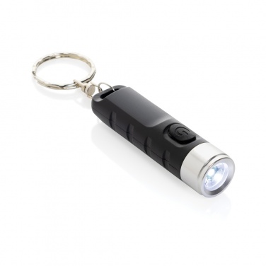 Logotrade promotional giveaways photo of: Globix RCS recycled plastic USB re-chargeable keychain torch