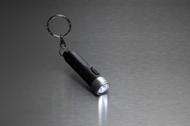 Logotrade promotional giveaway image of: Globix RCS recycled plastic USB re-chargeable keychain torch