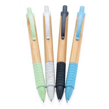Logo trade promotional gifts picture of: Bamboo & wheat straw pen