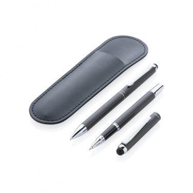 Logotrade promotional merchandise photo of: Swiss Peak deluxe pen set in PU pouch