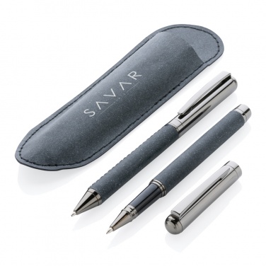 Logotrade corporate gift picture of: Recycled leather pen set