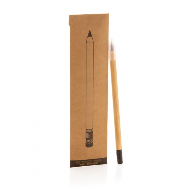 Logotrade corporate gift picture of: Bamboo infinity pencil with eraser