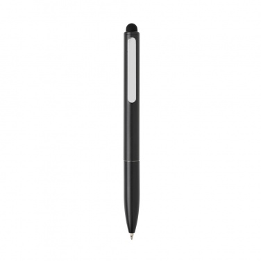 Logo trade advertising product photo of: Kymi RCS certified recycled aluminium pen with stylus