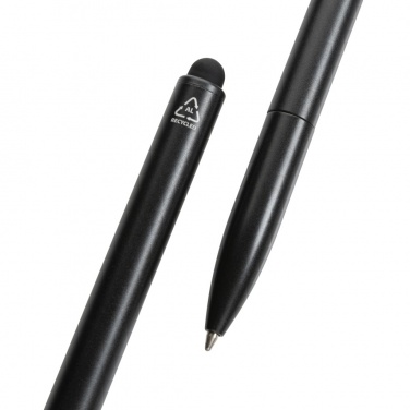 Logo trade corporate gifts picture of: Kymi RCS certified recycled aluminium pen with stylus