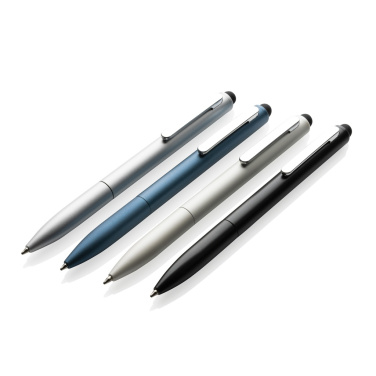 Logo trade promotional items picture of: Kymi RCS certified recycled aluminium pen with stylus