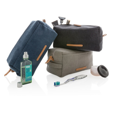 Logotrade promotional item picture of: Canvas toiletry bag PVC free