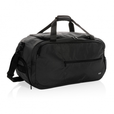 Logo trade promotional merchandise picture of: Swiss Peak AWARE™ RPET sports duffel bag