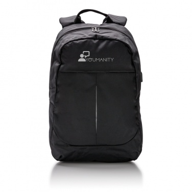 Logo trade corporate gifts image of: Power USB laptop backpack