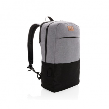 Logotrade promotional merchandise image of: Modern 15.6" USB & RFID laptop backpack PVC free