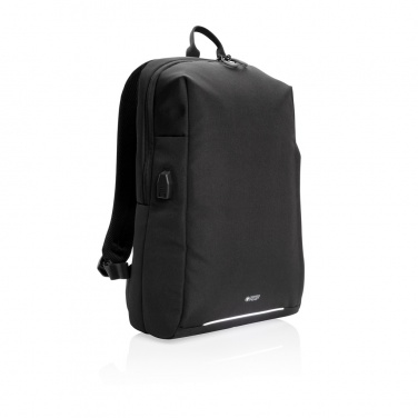 Logotrade advertising product image of: Swiss Peak AWARE™ RFID and USB A laptop backpack