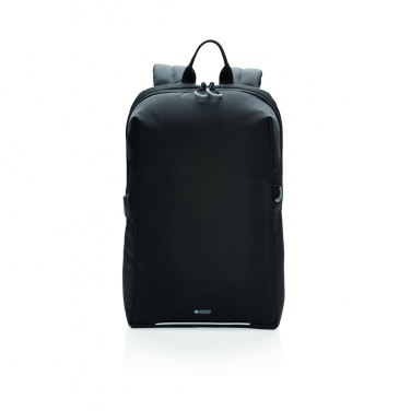 Logo trade corporate gifts picture of: Swiss Peak AWARE™ RFID and USB A laptop backpack
