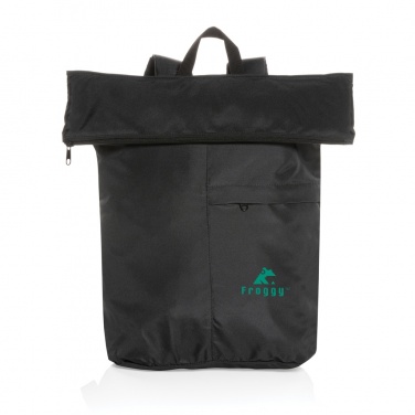 Logotrade promotional item image of: Dillon AWARE™ RPET lightweight foldable backpack