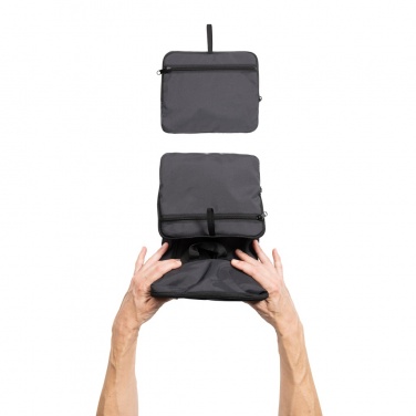 Logo trade promotional giveaway photo of: Dillon AWARE™ RPET foldable classic backpack