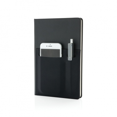 Logo trade promotional merchandise picture of: A5 Deluxe notebook with smart pockets