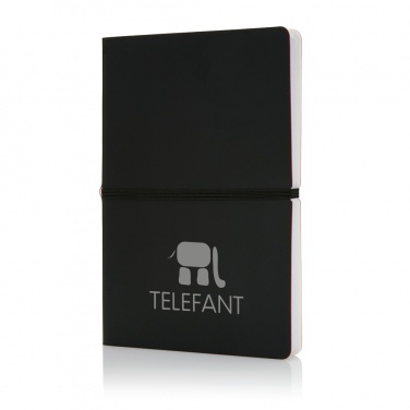 Logo trade promotional merchandise image of: Deluxe softcover A5 notebook