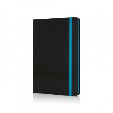 Logo trade corporate gift photo of: Deluxe hardcover A5 notebook with coloured side