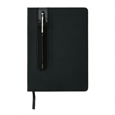 Logo trade corporate gift photo of: Standard hardcover PU A5 notebook with stylus pen