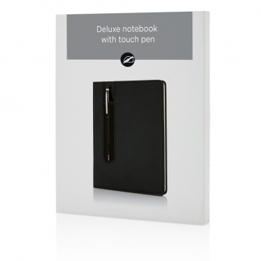 Logotrade promotional merchandise picture of: Standard hardcover PU A5 notebook with stylus pen
