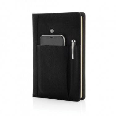 Logo trade promotional gifts image of: Refillable notebook and pen set