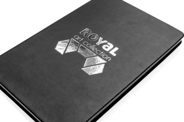 Logo trade promotional merchandise photo of: Deluxe hardcover PU A5 notebook