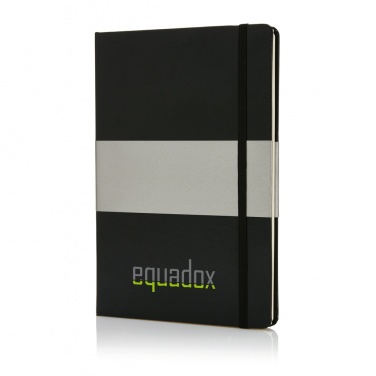 Logo trade advertising products image of: Deluxe hardcover A5 notebook