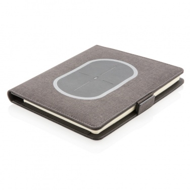 Logo trade promotional products image of: Air 5W wireless charging notebook cover A5