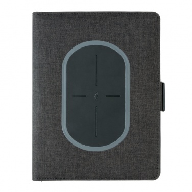 Logo trade promotional merchandise image of: Air 5W wireless charging notebook cover A5