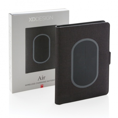 Logo trade promotional giveaway photo of: Air 5W wireless charging notebook cover A5