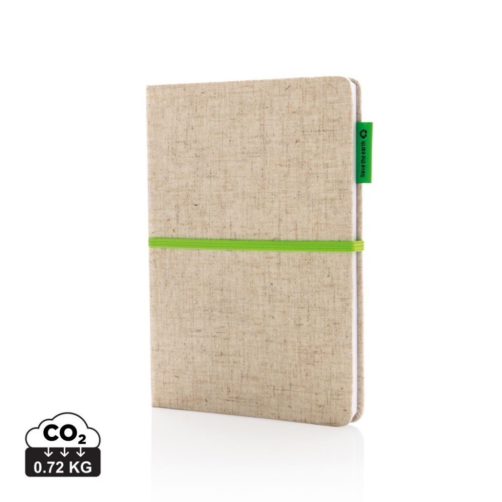 Logotrade promotional product image of: A5 jute notebook