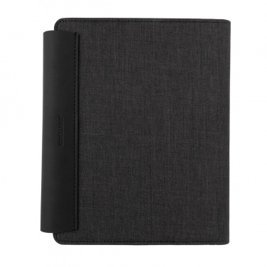 Logotrade promotional merchandise image of: Fiko wireless charging A5 portfolio with powerbank