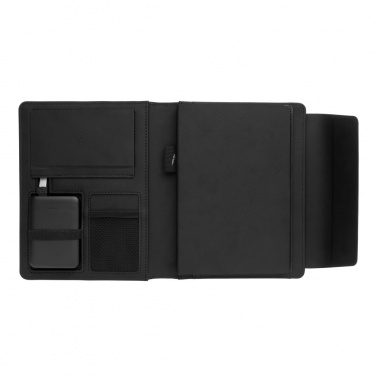 Logotrade promotional merchandise photo of: Fiko wireless charging A5 portfolio with powerbank