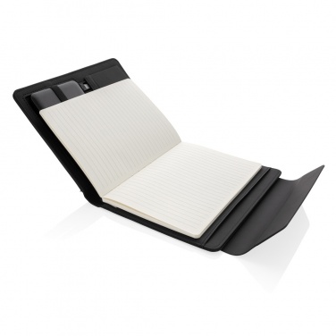 Logotrade advertising product image of: Fiko wireless charging A5 portfolio with powerbank