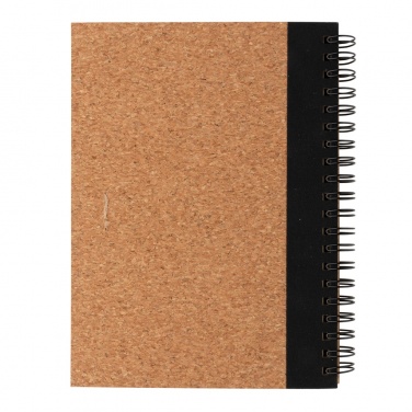 Logotrade advertising product picture of: Cork spiral notebook with pen