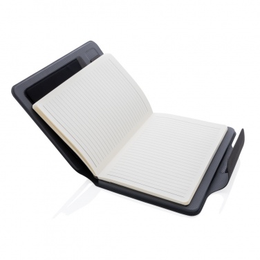 Logo trade business gift photo of: Artic Magnetic 10W wireless charging A5 notebook
