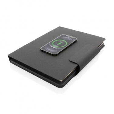 Logotrade promotional product picture of: Artic Magnetic 10W wireless charging A4 portfolio