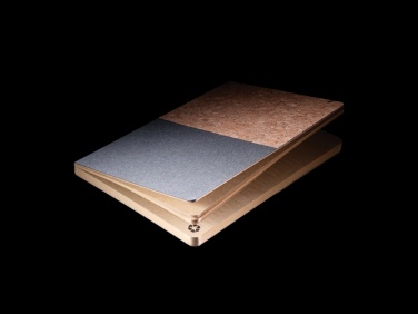 Logo trade corporate gift photo of: A5 cork & kraft notebook