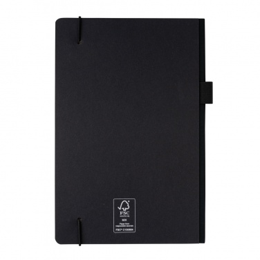 Logo trade promotional merchandise picture of: A5 deluxe kraft hardcover notebook